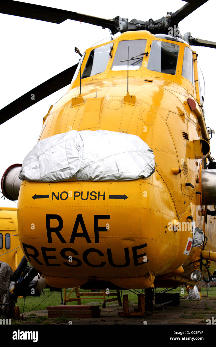 A decommissioned RAF Rescue helicopter Stock Photo - Alamy