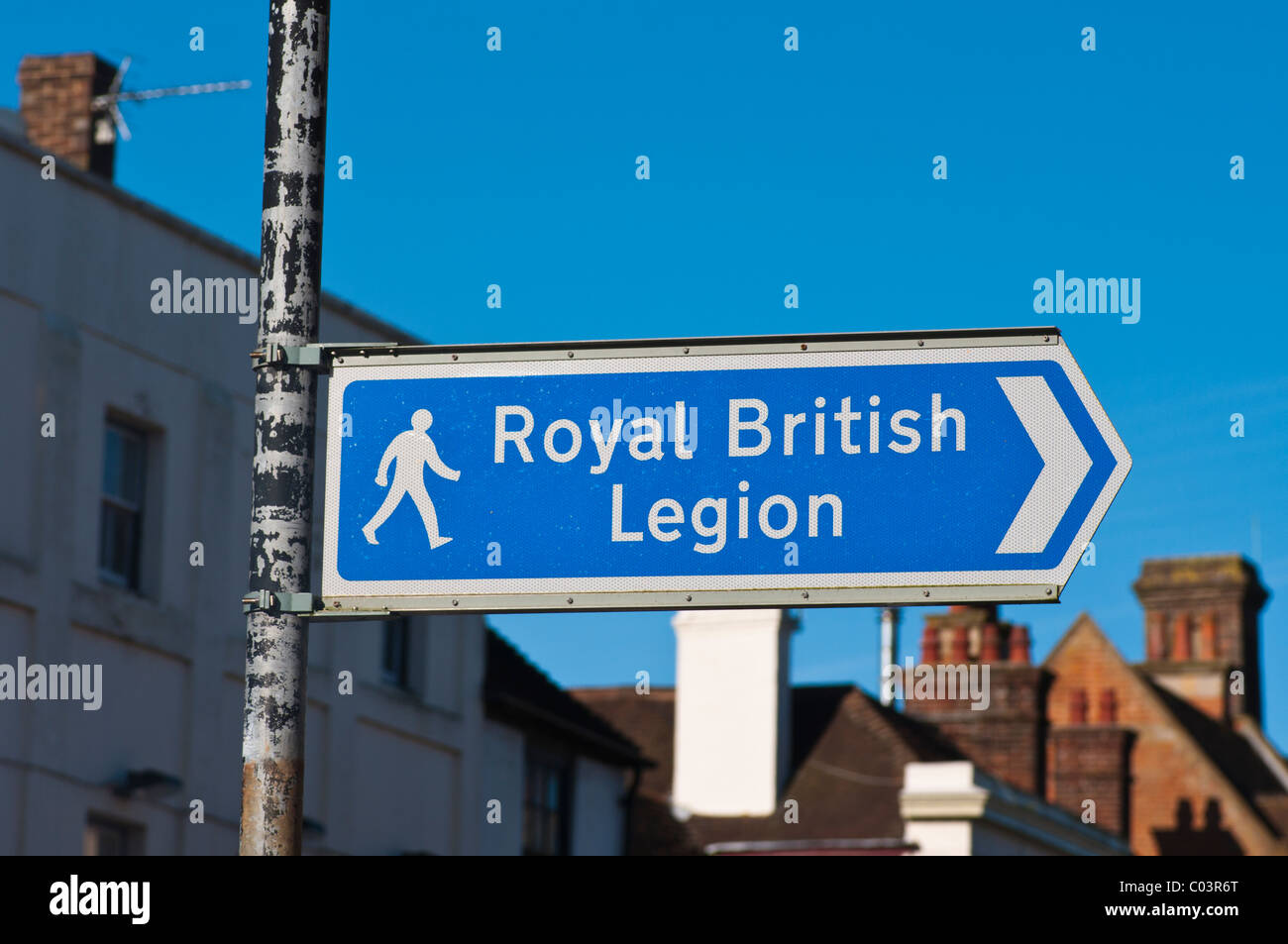 Royal British Legion Sign Stock Photo