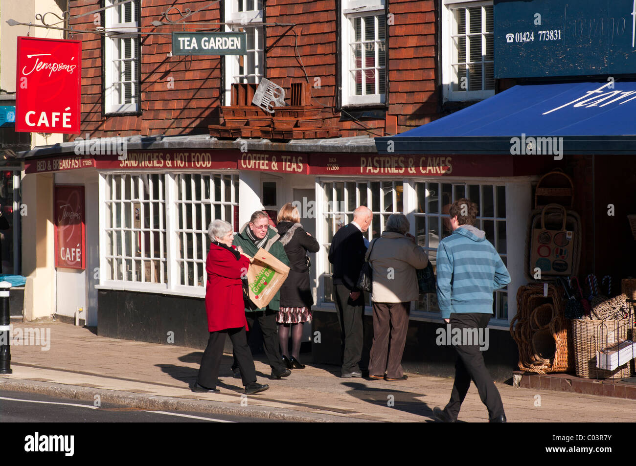 Jempsons Cafe High Street Battle East Sussex England Stock Photo