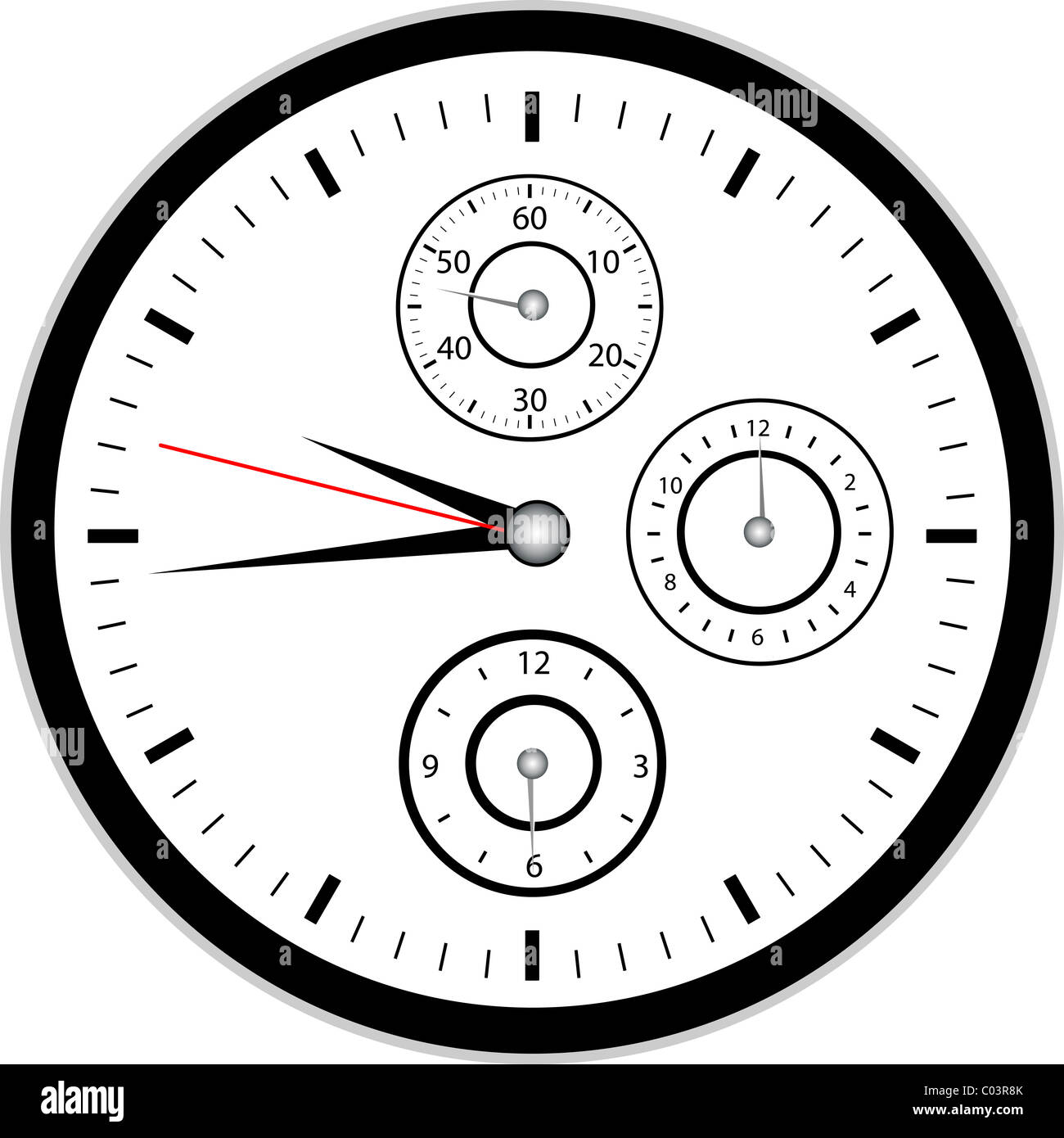 illustration of a clock Stock Photo Alamy