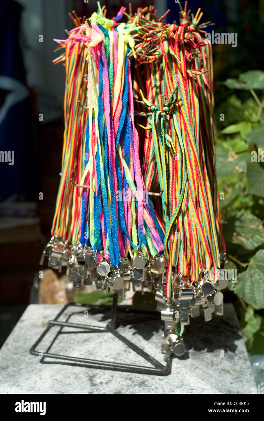 Carnival whistles sold on rack hires stock photography and images Alamy