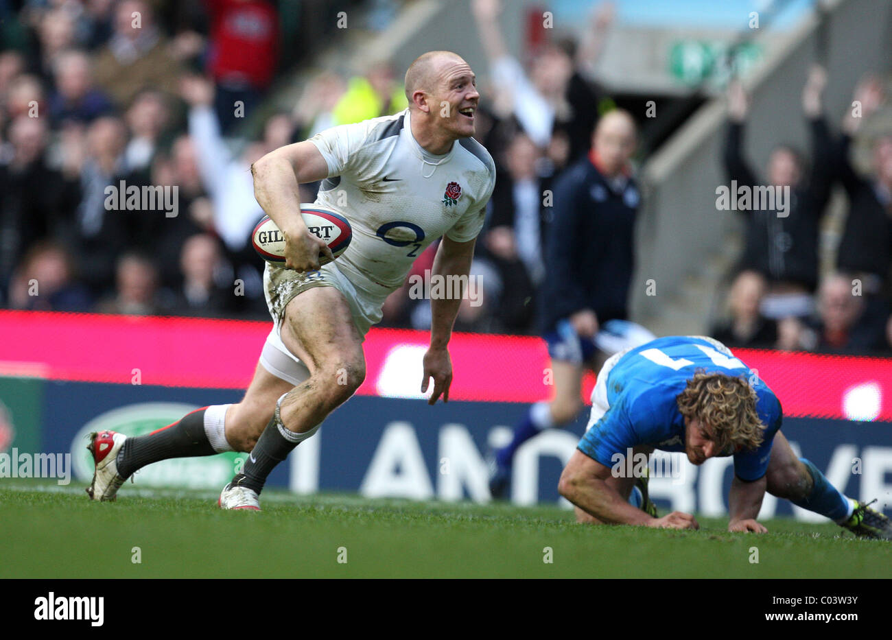 12.02.2011 RBS 6 Nations Rugby Union from Twickenham. England v Italy Stock Photo