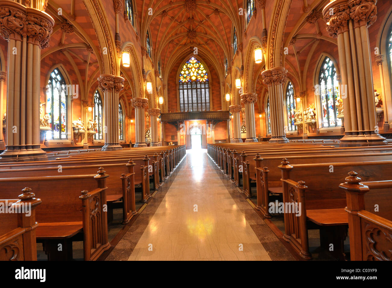 Cathedral of the Immaculate Conception, Albany New York Stock Photo Alamy