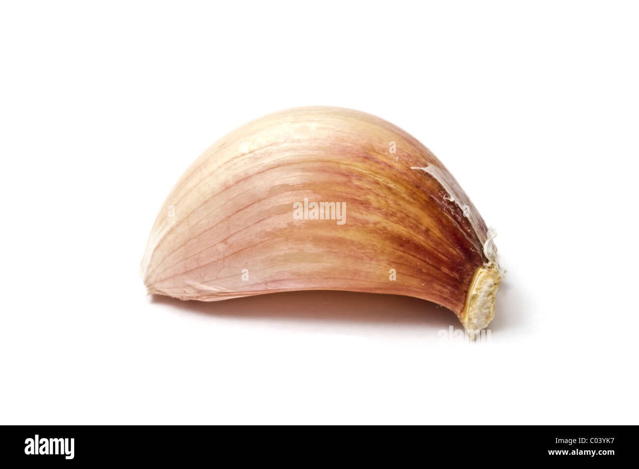 clove of garlic isolated on white background Stock Photo - Alamy