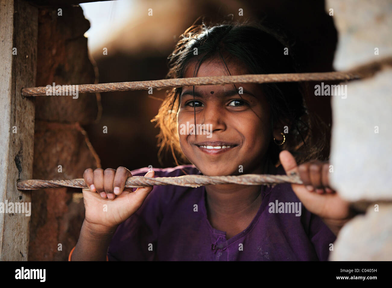 Portrait of an Indian girl Andhra Pradesh South India Stock Photo - Alamy