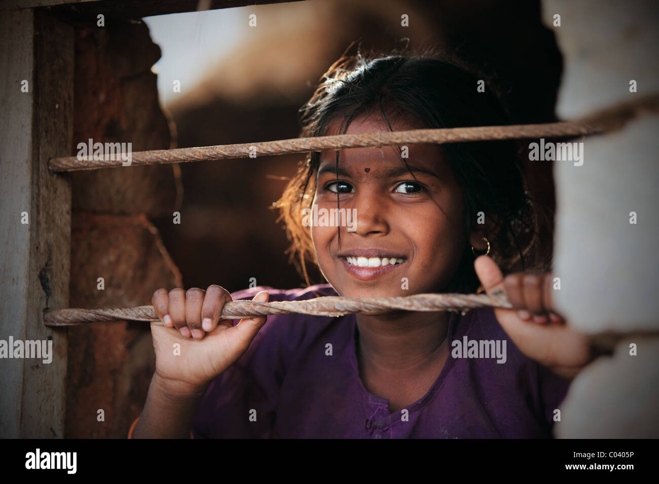 Portrait of an Indian girl Andhra Pradesh South India Stock Photo - Alamy
