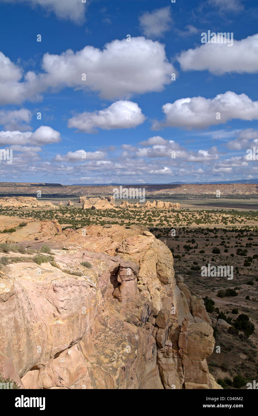 View from Sky City, the Acoma Pueblo, New Mexico, USA Stock Photo