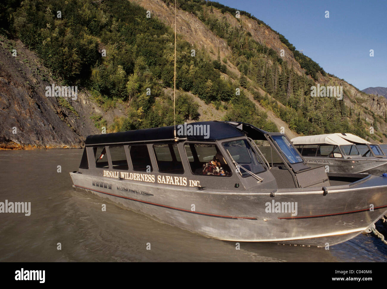 Jet Boat Tour, Nenana River, Alaska Stock Photo Alamy