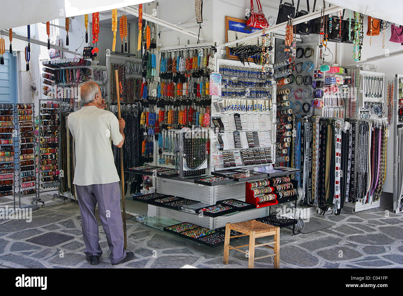 Gift shop on the Greek Island of Paros Stock Photo Alamy