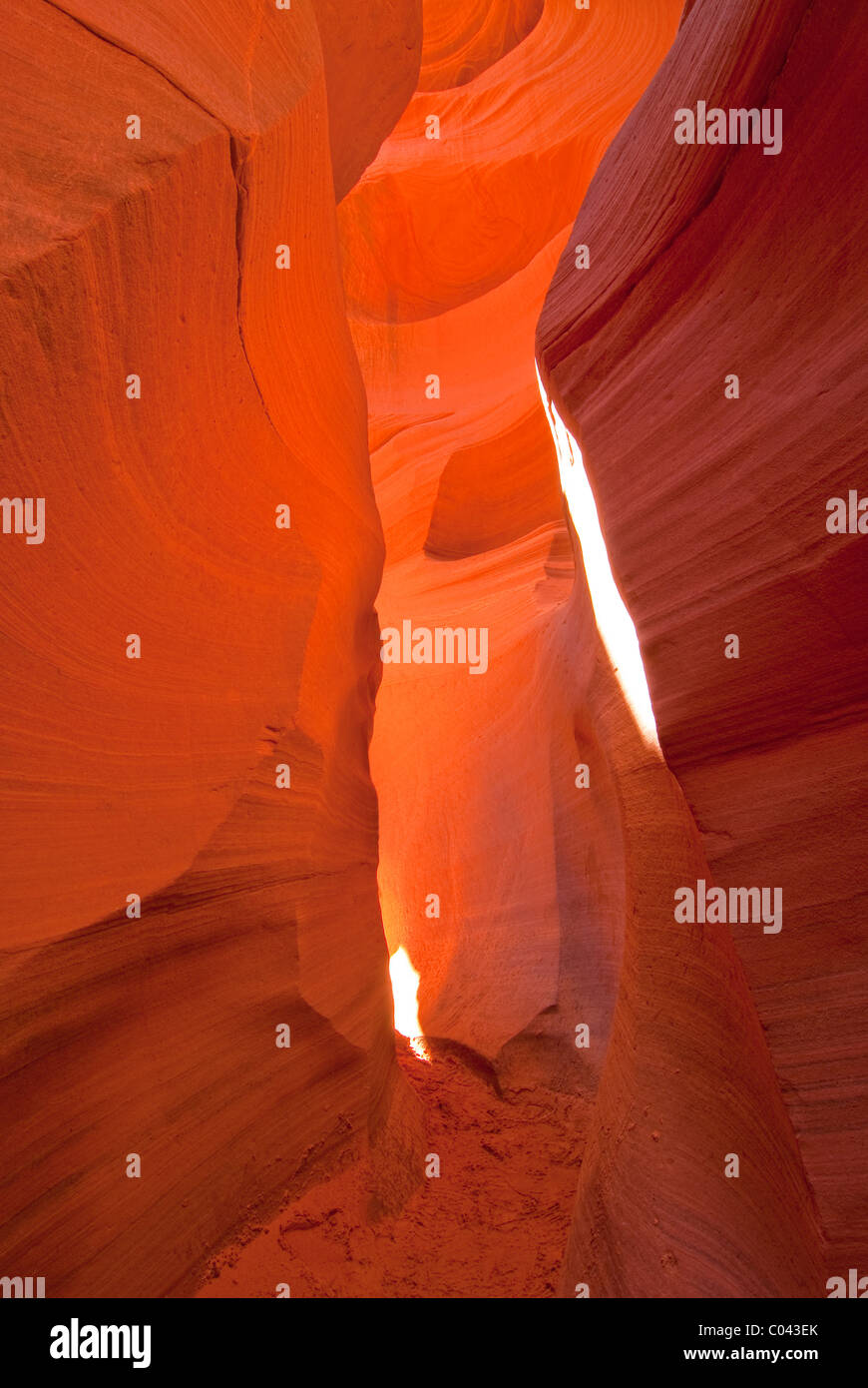 Colorful rock formations at Lower Antelope Canyon, Arizona Stock Photo