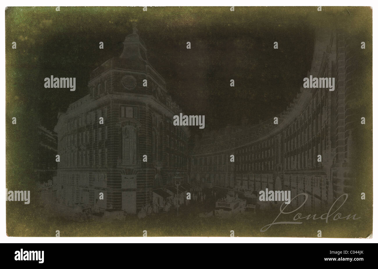 London theme old postcard Stock Photo Alamy