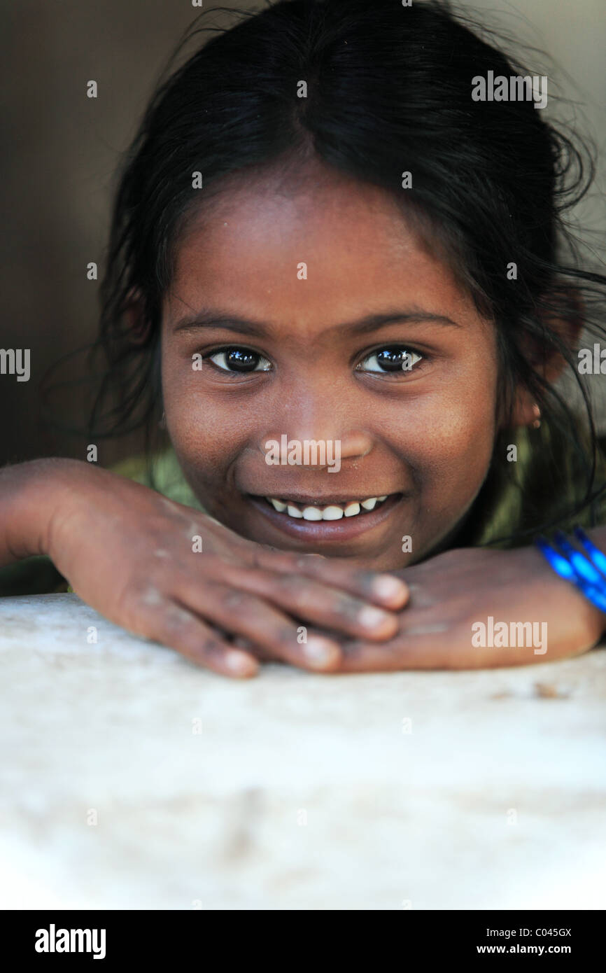 girl Andhra Pradesh South India Stock Photo - Alamy