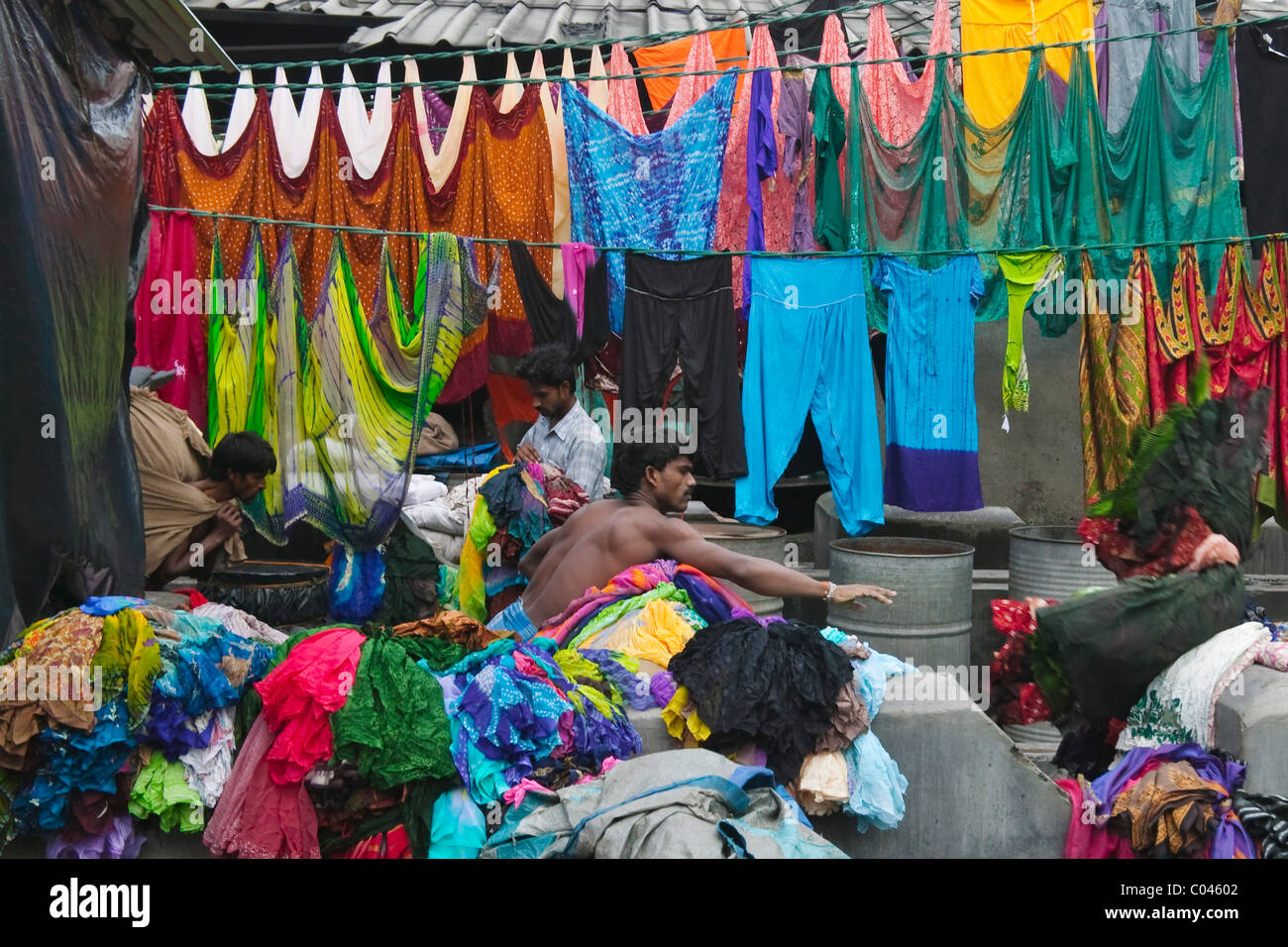 Laundry factory, Bombay, India Stock Photo Alamy