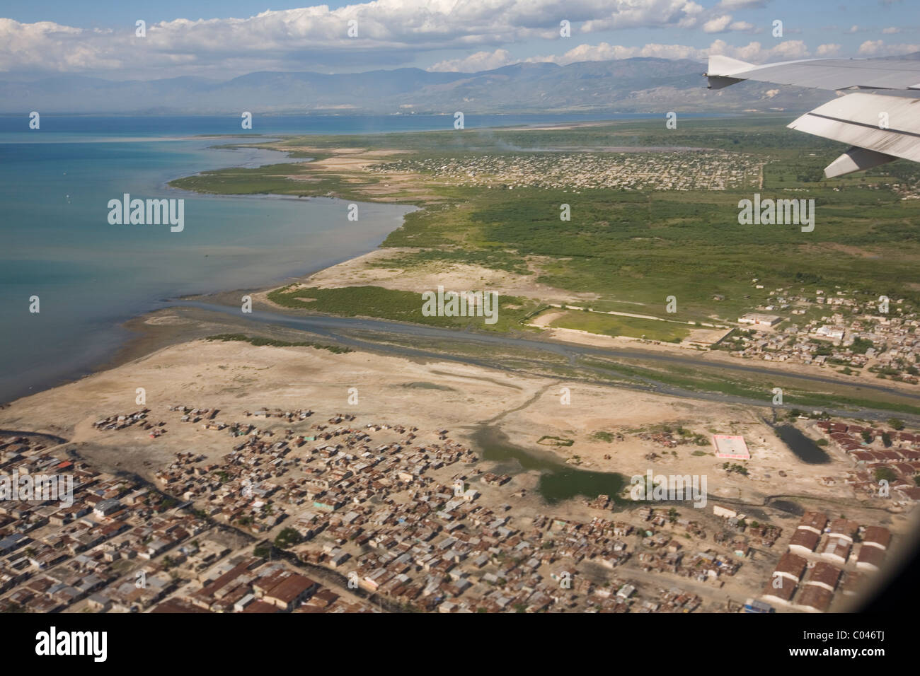 Aerial of port au prince neighborhood hires stock photography and