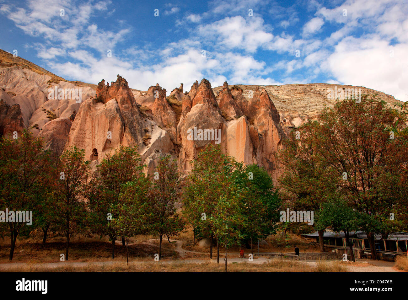 The entrance to the National Park of Zelve Valley, Nevsehir, Cappadocia, Turkey Stock Photo