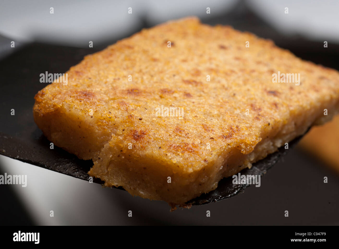 fried cornmeal mush Stock Photo Alamy