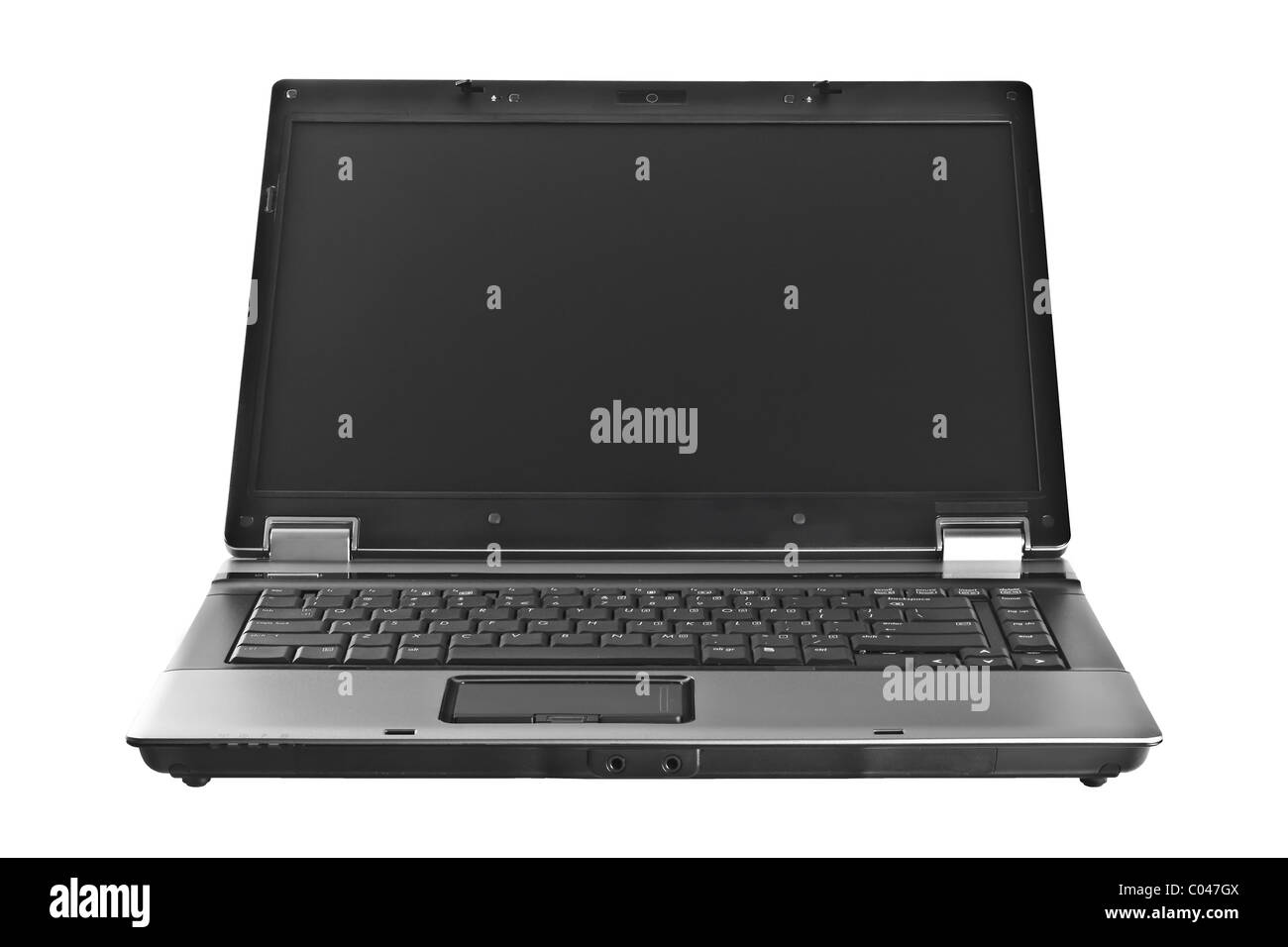 Laptop isolated on white background Stock Photo