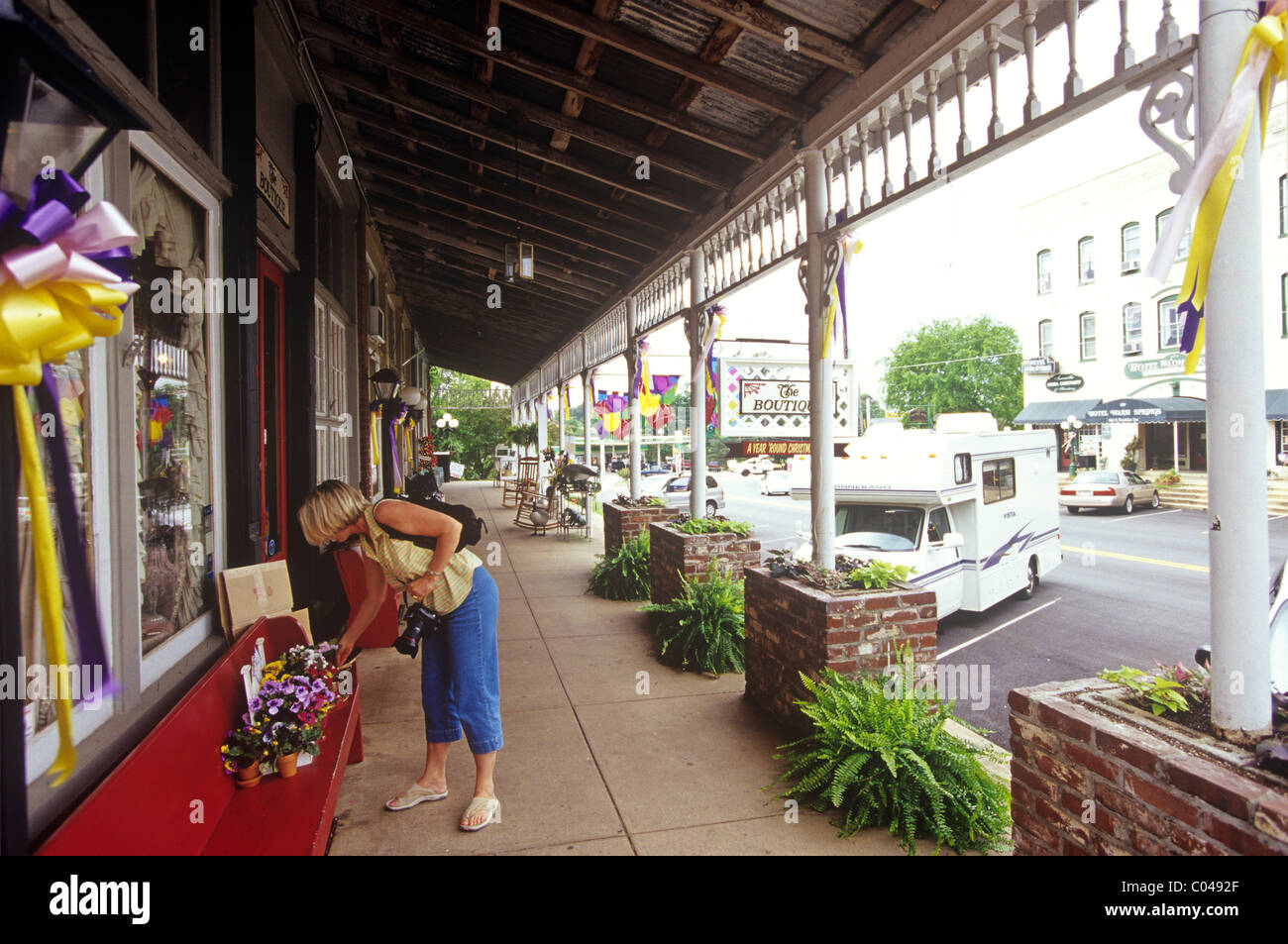 "Downtown" Warm Springs features more than 65 shops, most housed in old