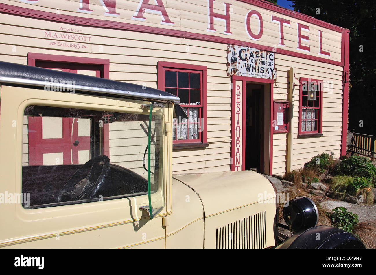 Historic Cardrona Hotel, Cardrona, Otago Region, South Island, New Zealand Stock Photo