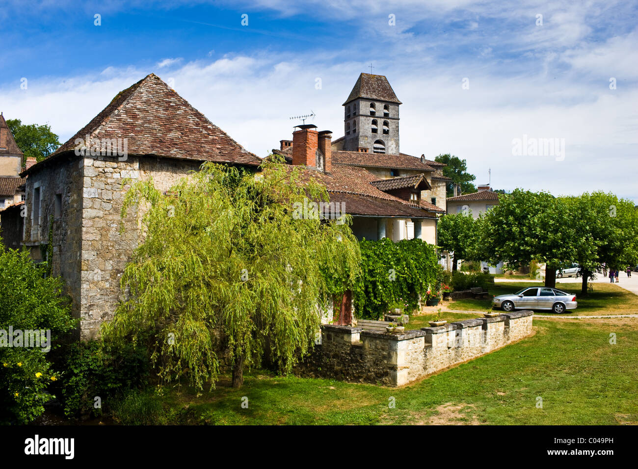Historic town of St Jean de Cole, France Stock Photo Alamy