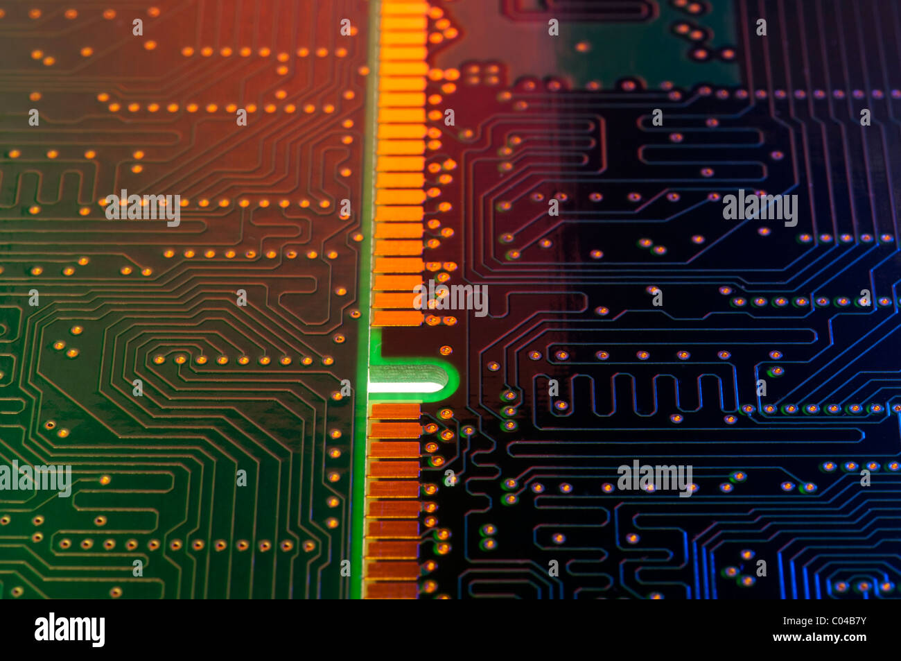 Closeup of computer memory board Stock Photo Alamy