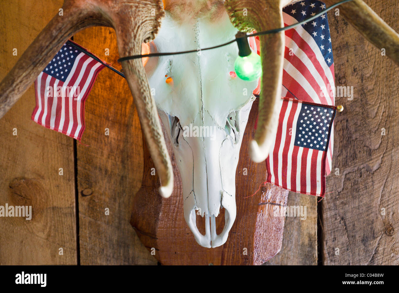 Visitors can experience a real wild west barroom, at the No Scum Allowed Saloon and Social Club in White Oaks, New Mexico. Stock Photo