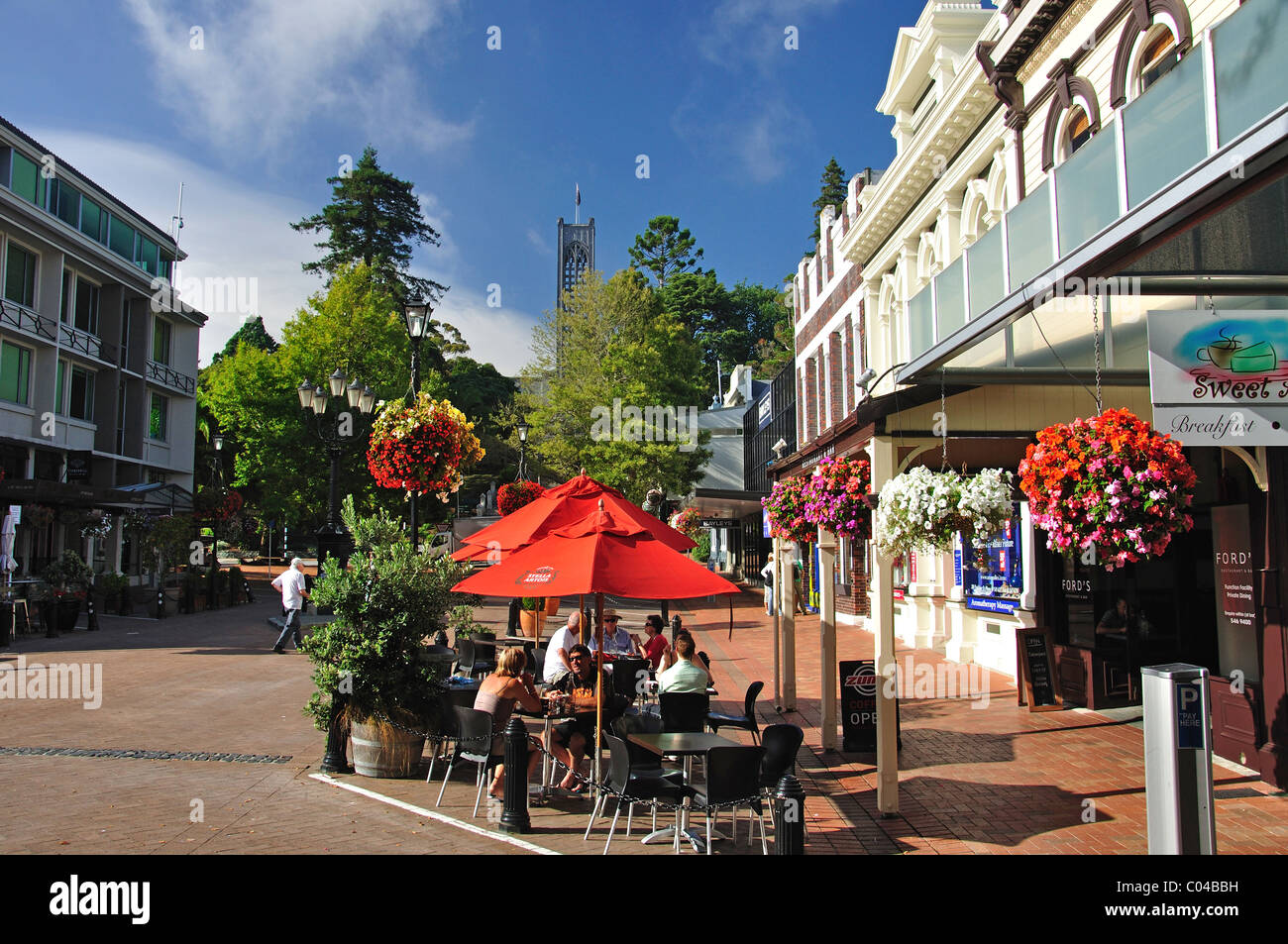 Trafalgar Street, Nelson, Tasman Region, South Island, New Zealand Stock Photo