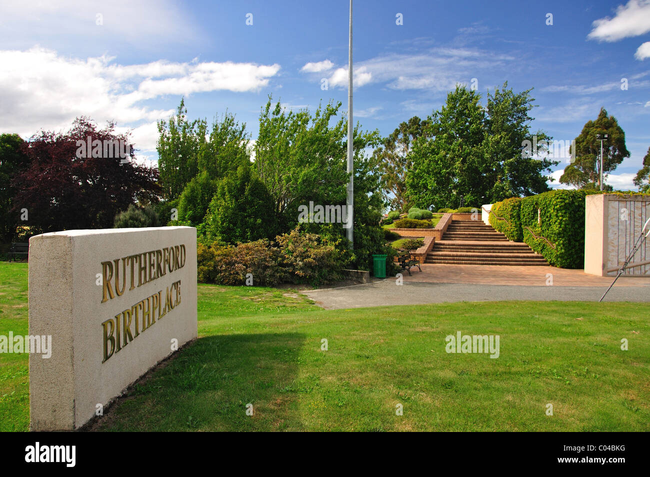 Ernest Rutherford (New Zealand physicist) Birthplace Memorial, Brightwater, near Nelson, Tasman Region, South Island, New Zealand Stock Photo