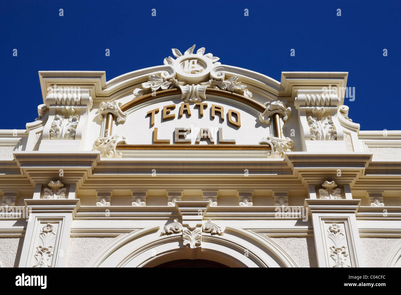 Teatro (theatre) Leal in San Cristobal de La Laguna on Tenerife, Canary Islands, Spain Stock Photo
