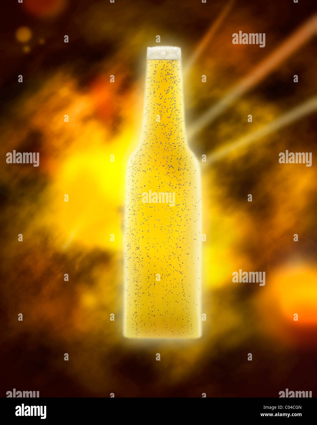 no bottle beer on a multicolor background Stock Photo - Alamy
