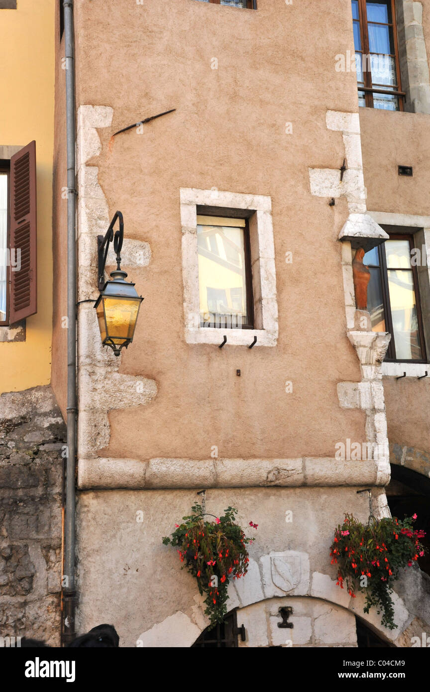 Old street light in Annecy, Haute Savoie, France Stock Photo