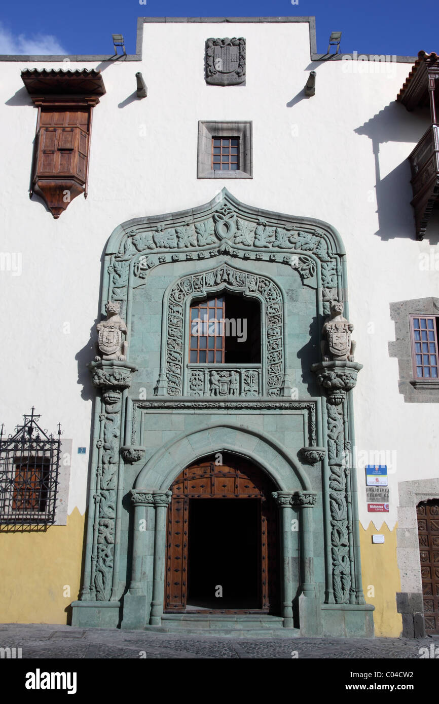 La Casa de Colon - Columbus' House - Las Palmas Canary Islands Stock Photo