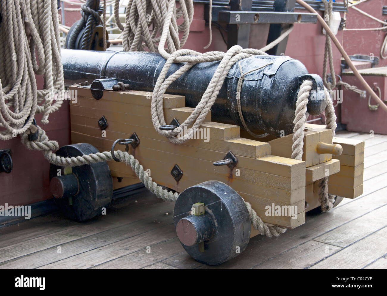 Old ship cannon Stock Photo Alamy