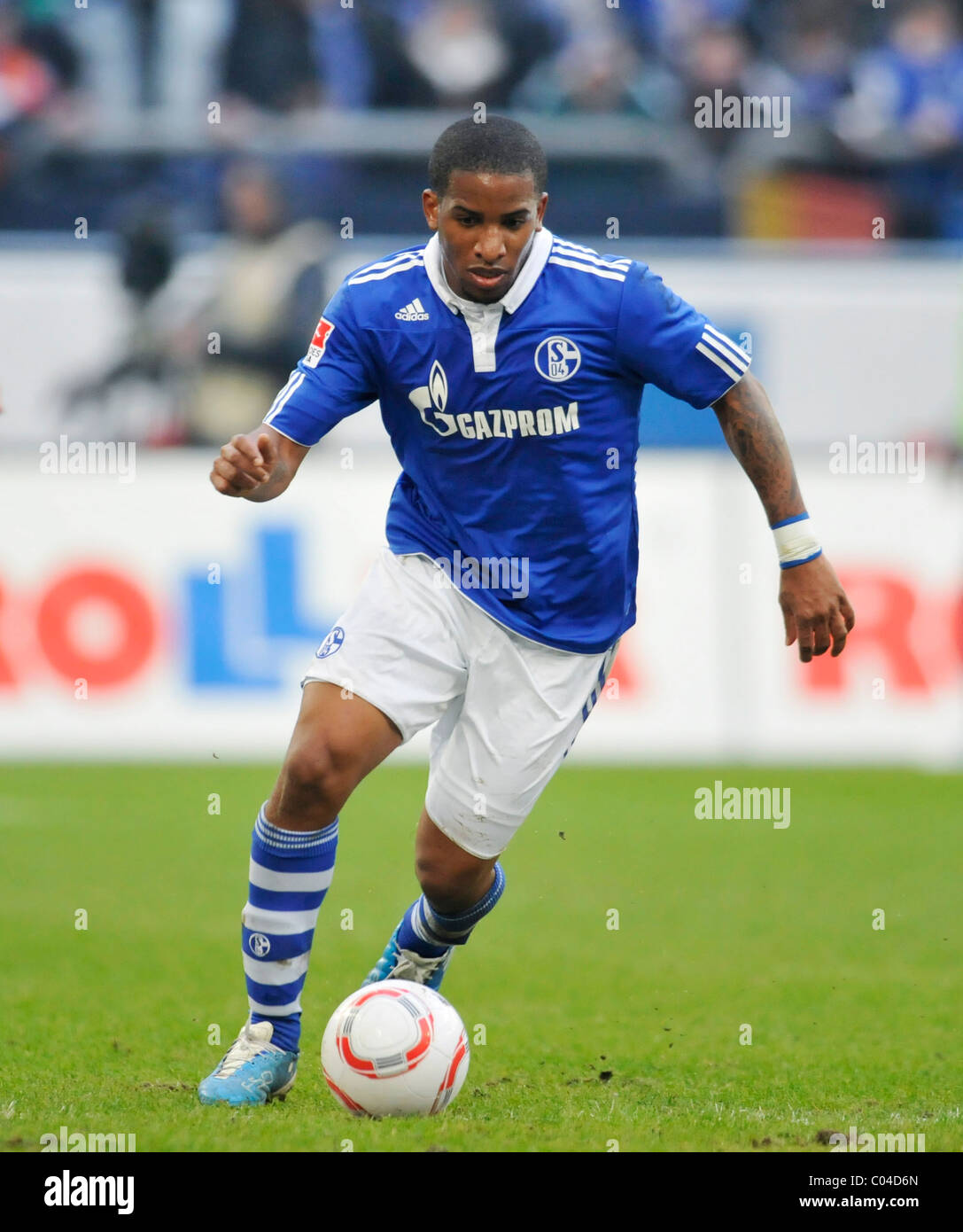 Jefferson Farfan, playing for german Bundesliga Club Schalke 04 Stock Photo  - Alamy