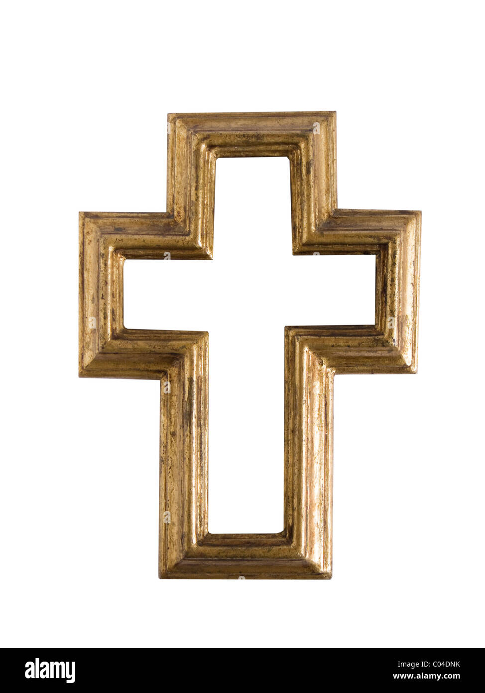 old golden cross frame Stock Photo Alamy