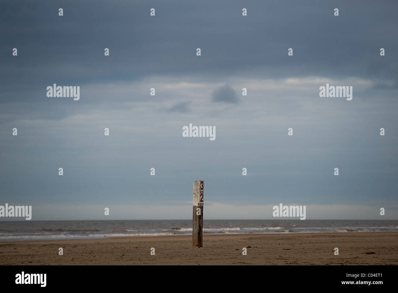 the beach at Wijk aan Zee, Holland Stock Photo