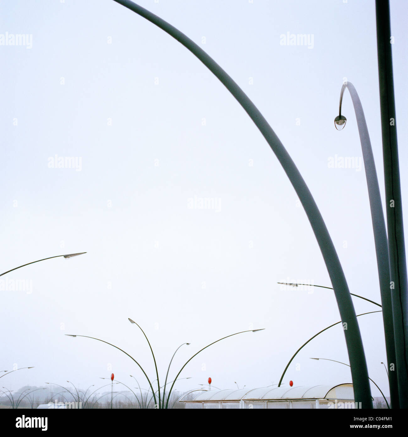 Modern street lamps Stock Photo
