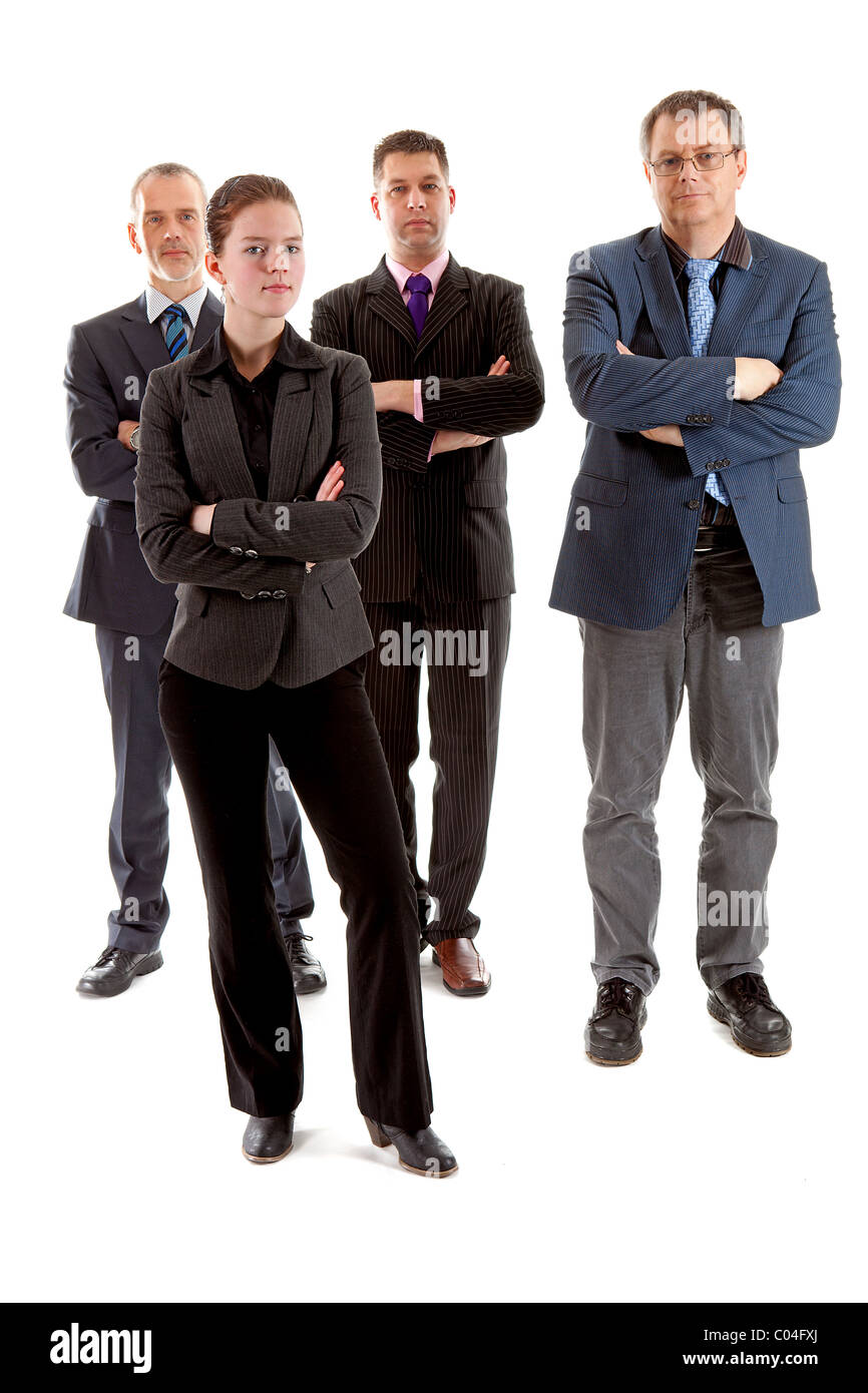 Group three men one woman hi-res stock photography and images - Alamy