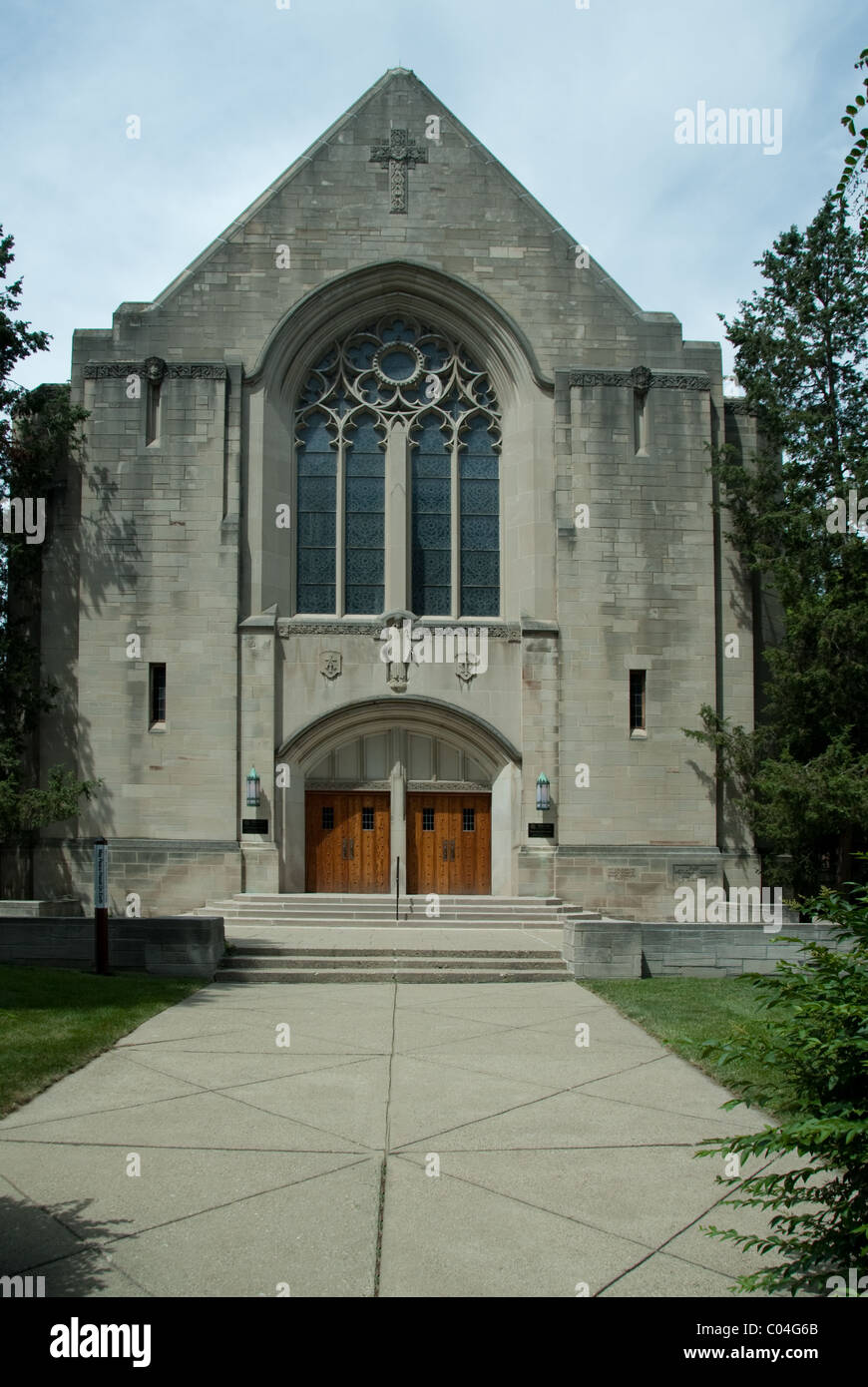 First United Methodist Church; 120 S State St Ann Arbor Michigan USA (734) 662-4536 Stock Photo