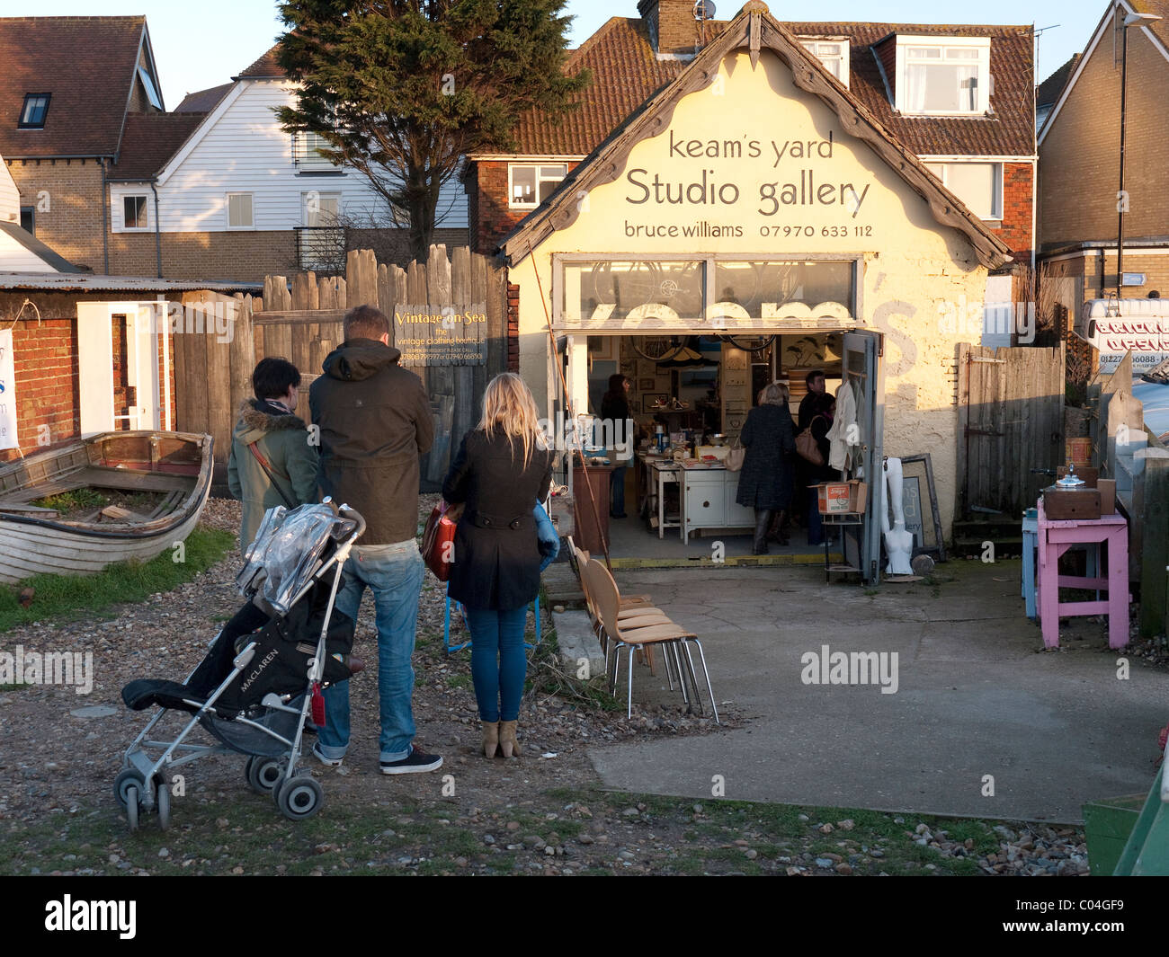 Keams yard studio gallery Whitstable Kent England Stock Photo Alamy