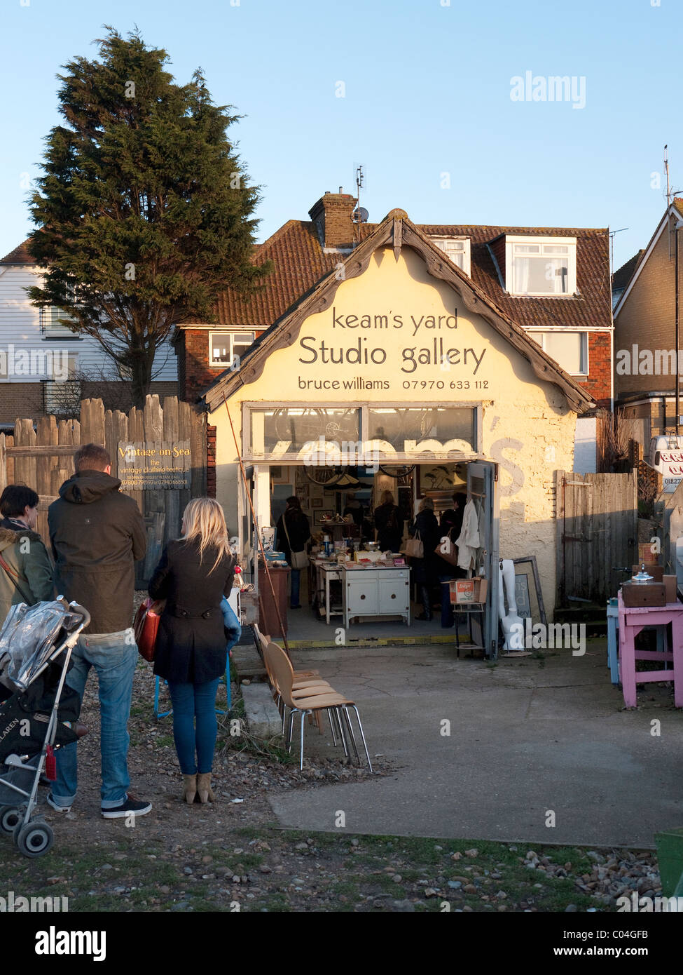 Keams yard studio gallery Whitstable Kent England Stock Photo Alamy