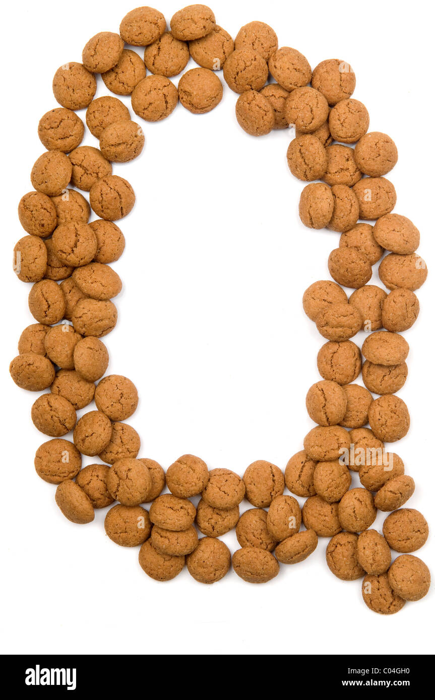 Gingernut alphabet Stock Photo