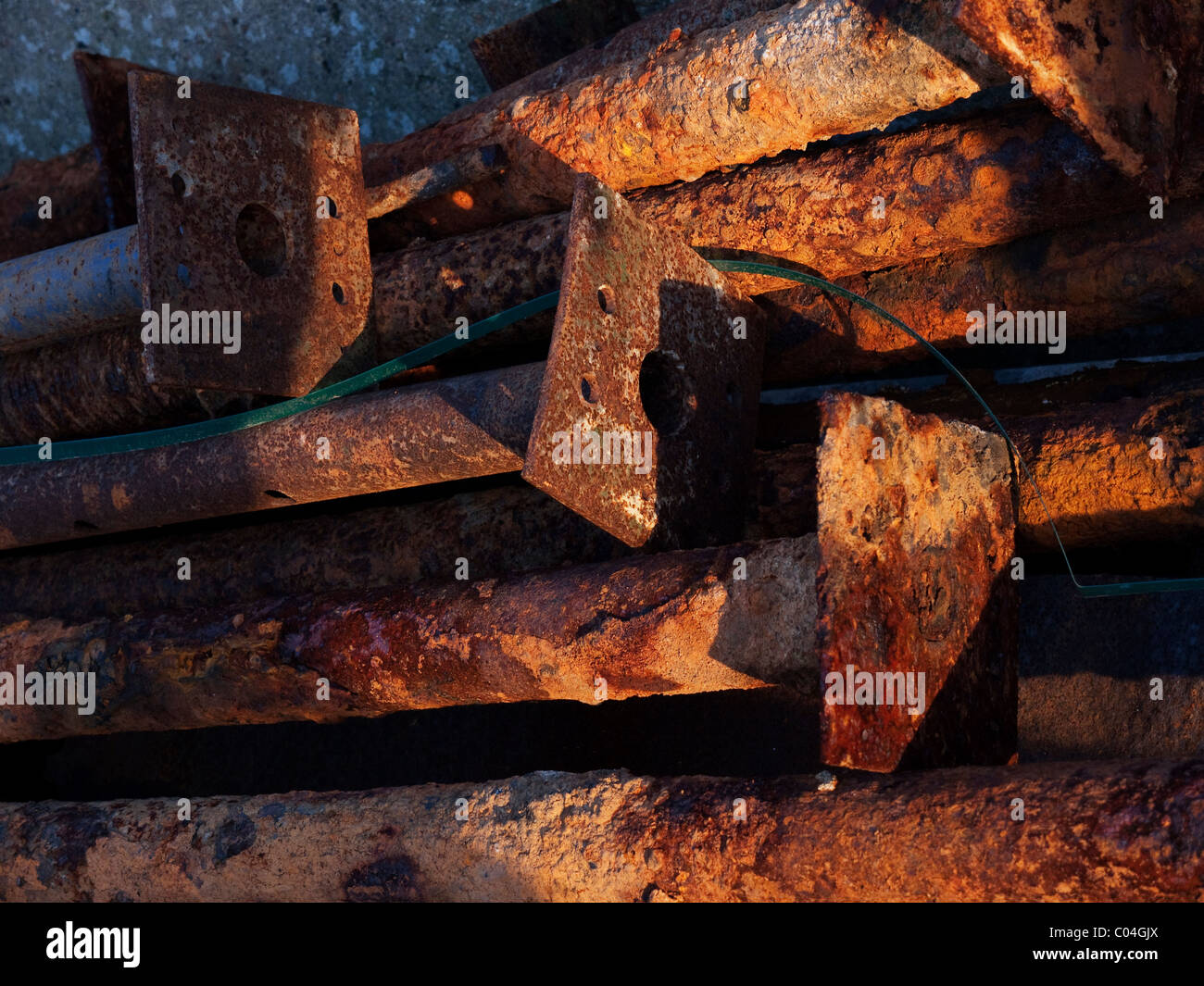 rusty acro's in the evening sun Stock Photo