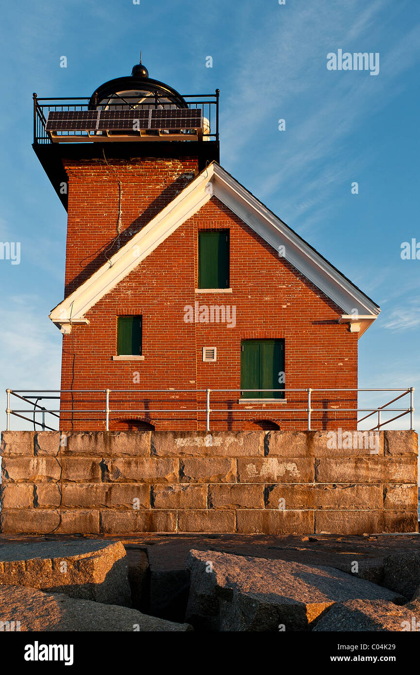 Rockland Breakwater Light, Rockland, Maine, USA Stock Photo Alamy