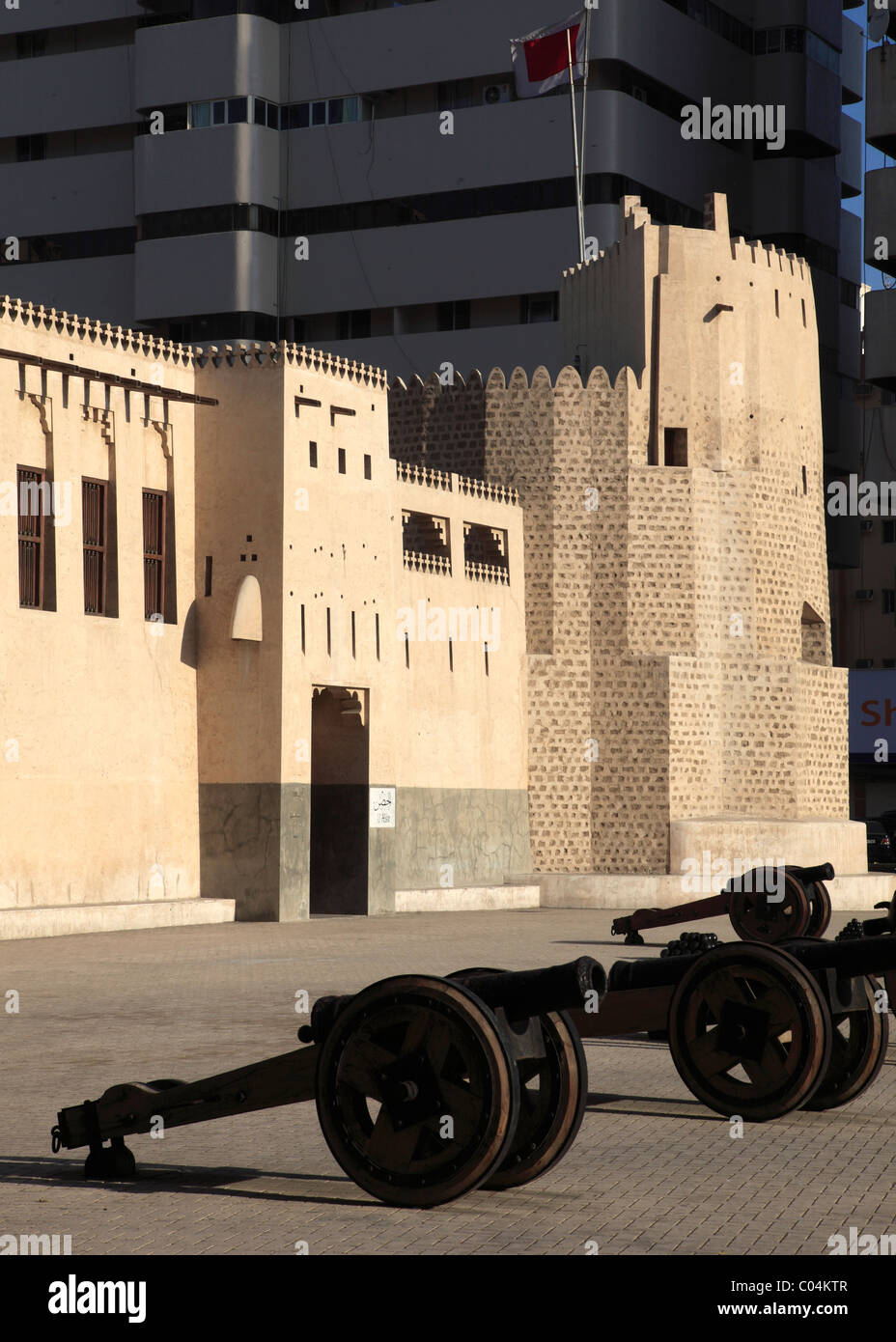 United Arab Emirates, Sharjah, Al Hisn Fort, Stock Photo