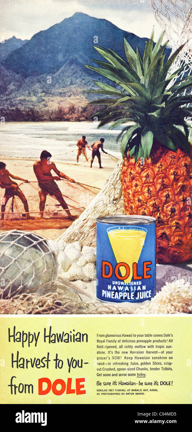 Details about   1950's Welcome To The Home Of Dole Pineapple Products Brochure Visitor Guide 