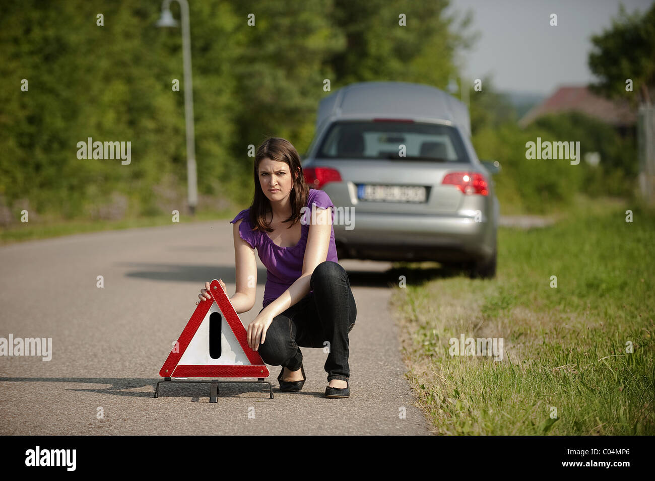 Car breakdown Stock Photo