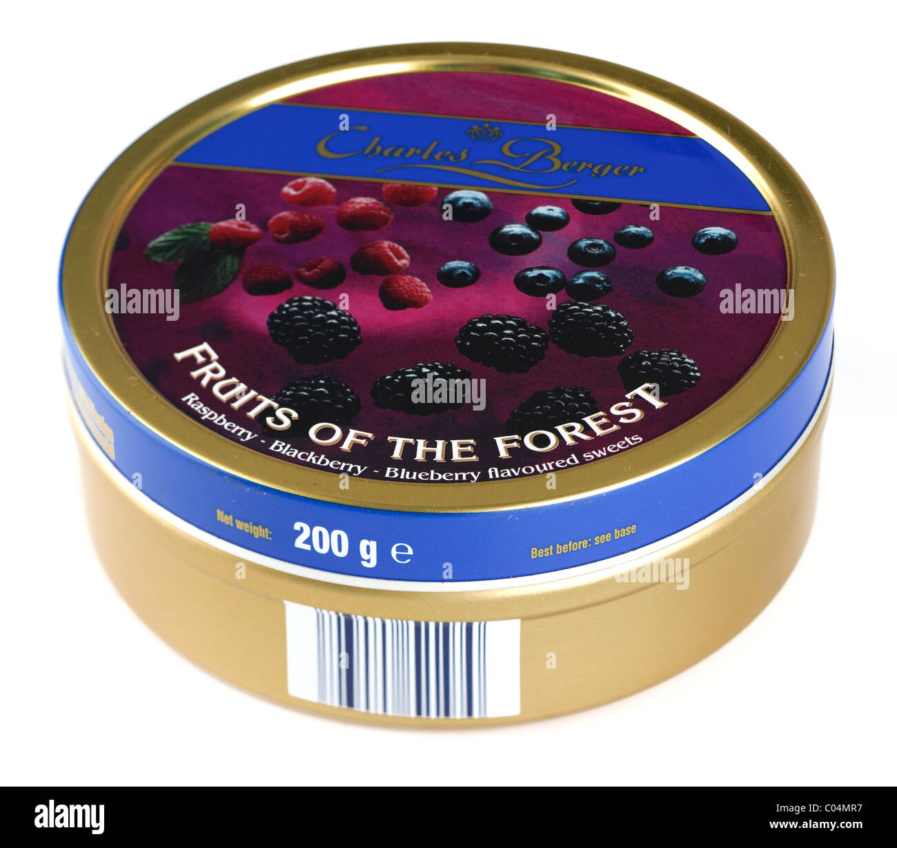 Old sweet Tin from 2003 for Charles Berger "Fruits of the forest