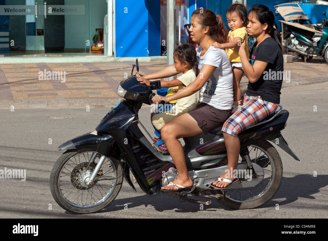 Motorcycle, Phnom Penh, Cambodia Stock Photo Alamy