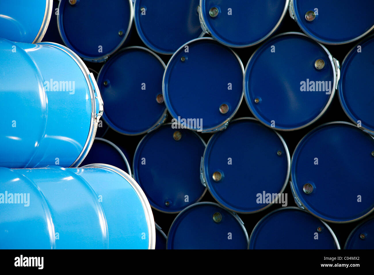 Blue Barrels High Resolution Stock Photography and Images Alamy